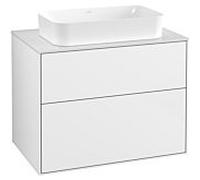 Villeroy und Boch Finion Villeroy und Boch F63100GF 80x60.3x50.1mm, Verre White Matt , Laque blanc brillant