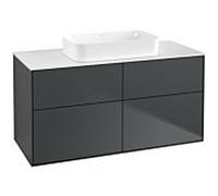 Villeroy et Boch Finion Villeroy et Boch F67100HG 120x60.3x50.1cm, Verre White Matt , Midnight Blue Matt Lacquer