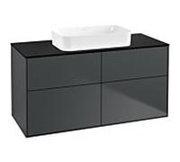 Villeroy und Boch Finion Villeroy und Boch F67200HG 120x60.3x50.1cm, verre noir mat, minuit Blue Matt Lacquer
