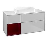 Villeroy und Boch Finion Villeroy und Boch F701HBGJ 120x60.3x50.1cm, étagère à gauche Peony , gris clair mat
