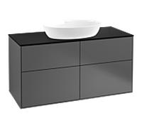 Villeroy und Boch Finion Villeroy und Boch FA3200GK 120x60,3cm, plaque de recouvrement noir mat, anthracite mat