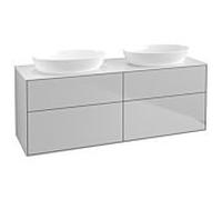 Villeroy und Boch Finion Villeroy und Boch FA8100GJ 160x60,3cm, plaque de recouvrement blanc mat, gris clair mat
