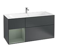 Villeroy und Boch Finion Villeroy und Boch G060GMHG 119,6x59,1cm, Emotion, tablette gauche Olive Matt Lacquer , Midnight Blue Matt Lacquer