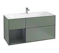 Villeroy und Boch Finion Villeroy und Boch G060HGGM 119,6x59,1cm, Emotion, étagère à gauche Midnight Blue Matt Lacquer , Olive Matt Lacquer