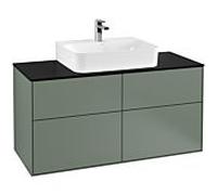 Villeroy und Boch Finion Villeroy und Boch G13200GM 120x60.3cm, Emotion, plaque de finition noir mat, Olive Matt Lacquer