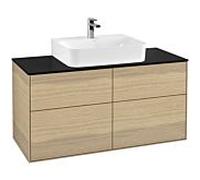 Villeroy und Boch Finion Villeroy und Boch G13200PC 120x60.3cm, Emotion, plaque de finition noir mat, Oak Veneer