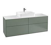Villeroy und Boch Finion Villeroy und Boch G19100GM 160x60,3cm, Emotion, plaque de finition blanc mat, Olive Matt Lacquer