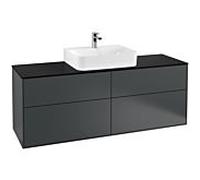 Villeroy und Boch Finion Villeroy und Boch G19200HG 160x60,3cm, Emotion, plaque de finition noir mat, Midnight Blue Matt Lacquer