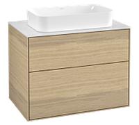 Villeroy und Boch Finion Villeroy und Boch G22100PC 80x60.3cm, Emotion, plaque de finition blanc mat, Oak Veneer