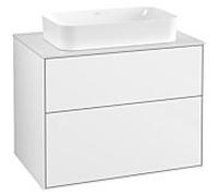 Villeroy und Boch Finion Villeroy und Boch G63100GF 80x60.3x50.1mm, éclairage mural, verre White Matt , laqué blanc brillant