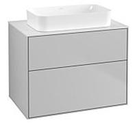 Villeroy und Boch Finion Villeroy und Boch G63100GJ 80x60.3x50.1mm, éclairage mural, verre White Matt , gris clair mat
