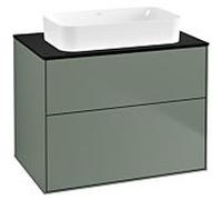 Villeroy und Boch Finion Villeroy und Boch G63200GM 80x60.3x50.1mm, éclairage mural, Verre Noir Mat, Olive Matt Lacquer