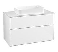 Villeroy und Boch Finion Villeroy und Boch G64100GF 100x60.3x50.1mm, éclairage mural, verre White Matt , laqué blanc brillant