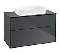 Villeroy und Boch Finion Villeroy und Boch G64200HG 100x60.3x50.1mm, éclairage mural, Verre Noir Mat, Midnight Blue Matt Lacquer