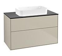 Villeroy und Boch Finion Villeroy und Boch G64200HH 100x60.3x50.1mm, éclairage mural, verre noir mat, Sand Matt Lacquer