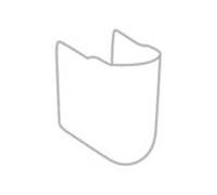 Villeroy und Boch Hotte de vidange O.NOVO 52660001 avec kit de fixation, blanc