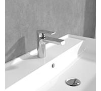 Villeroy und Boch Liberty monolevier mitigeur lavabo TVW10700100061 avec tirette garniture de vidange , réglable Strahlregler , chromé