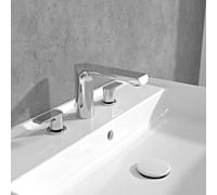 Villeroy und Boch Liberty trois trous mitigeur lavabo TVW10700700061 sans garniture de vidange , Strahlregler réglable , chromé