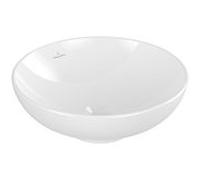 Villeroy und Boch Loop & friends vasque à poser 4A460101 d= 42cm, sans banquette de robinetterie, sans trop-plein, blanc