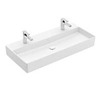 Villeroy & Boch Memento 2.0, lavabo suspendu, 1000 x 470 mm, sans trop-plein, poli, 4A221K, Coloris: Blanc pierre, CÃ©ramique Plus - 4A221KRW