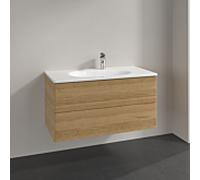 Villeroy und Boch Meuble sous-vasque Antao K05100HN 98,8x50,4x49,6cm, avec structure frontale, chêne miel