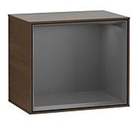 Villeroy und Boch module d' Finion F580GKGN 41.8x35.6x27cm, étagère Antracite Matt, placage noyer