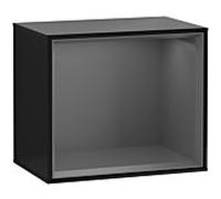Villeroy und Boch module d' Finion F580GKPH 41.8x35.6x27cm, étagère Antracite Matt, Glossy Black Lacquer
