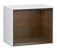 Villeroy und Boch module d' Finion F580GNMT 41.8x35.6x27cm, étagère Walnut Veneer , laqué blanc mat