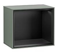 Villeroy et Boch module d' Finion F580PDGM 41.8x35.6x27cm, étagère noir mat, Olive Matt Lacquer