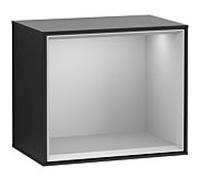 Villeroy und Boch module d' Finion F590GJPD 41.8x35.6x27cm, station de charge, étagère gris clair, laqué noir mat