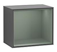 Villeroy und Boch module d' Finion F590GMGK 41.8x35.6x27cm, station de charge, étagère olive mat, anthracite mat