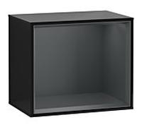 Villeroy et Boch module d' Finion F590HGPH 41.8x35.6x27cm, station de charge, étagère Midnight Blue , Glossy Black Lacquer