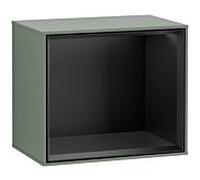 Villeroy und Boch module d' Finion F590PDGM 41.8x35.6x27cm, station de charge, étagère noir mat, Olive Matt Lacquer
