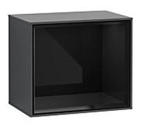 Villeroy und Boch module d' Finion F590PHHG 41.8x35.6x27cm, station de charge, étagère Glossy Black, Midnight Blue Matt Lacquer