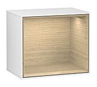 Villeroy und Boch module d' Finion G580PCGF 41.8x35.6x27cm, Emotion, étagère Oak Veneer , laqué blanc brillant