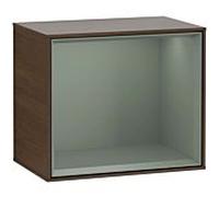Villeroy et Boch module d' Finion G590GMGN 41.8x35.6cm, borne de charge, emotion, étagère olive mat, placage noyer