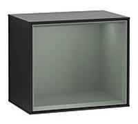 Villeroy und Boch module d' Finion G590GMPD 41.8x35.6cm, borne de charge, Emotion, étagère Olive Matt, Laque noire mate