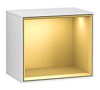 Villeroy und Boch module d' Finion G590HFMT 41.8x35.6cm, borne de charge, emotion, étagère or mat, laqué blanc mat