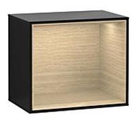 Villeroy et Boch module d' Finion G590PCPH 41.8x35.6cm, station de charge, emotion, étagère Oak Veneer , Glossy Black Lacquer