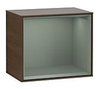 Villeroy und Boch module Finion F580GMGN 41.8x35.6x27cm, étagère olive mat, placage noyer