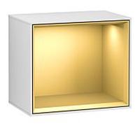 Villeroy und Boch module Finion F580HFMT 41.8x35.6x27cm, étagère or mat, laqué blanc mat