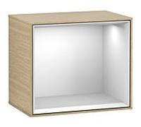 Villeroy & Boch V&B Finion Module d'étagère 41,8x35,6x27cm, Étagère bl. mat, Placage chêne Quantité:1