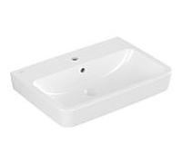 Villeroy und Boch O.novo lavabo 4A4165T2 65x46cm, 2000 , carré, avec trop-plein, blanc AntiBac C-plus