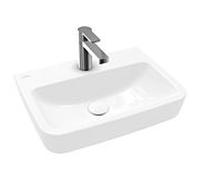 Villeroy und Boch O.novo lave-mains 434451R1 50x37cm, carré, avec trou pour robinetterie, sans trop-plein, blanc C-plus