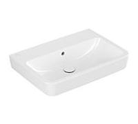 Villeroy und Boch O.novo vasque à encastrer/à poser 4A41KJR1 65 x 46 cm, sans trou pour robinetterie, carré, avec trop-plein, blanc C-plus