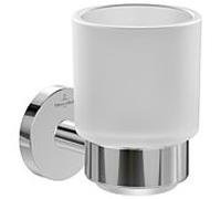 Villeroy und Boch Porte-verre Elements Tender TVA15101800061 74x96x100mm, verre dépoli, chromé