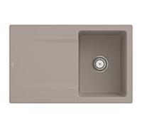 Villeroy und Boch Siluet évier 333401AM avec garniture de vidage et commande manuelle, amande