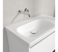 Villeroy und Boch Skyla 5A52L4RW 80x46cm, sans trou pour robinetterie, sans trop-plein, Stone White C+