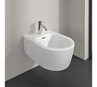 Villeroy und Boch Skyla Bidet 448200RW 37x53cm, pour robinet 2000 trous, avec trop-plein, Stone White C+
