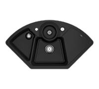 Villeroy und Boch Solo évier d'angle d'angle 670802J0 garniture de vidange , actionnement excentrique, bac à restes, chromite